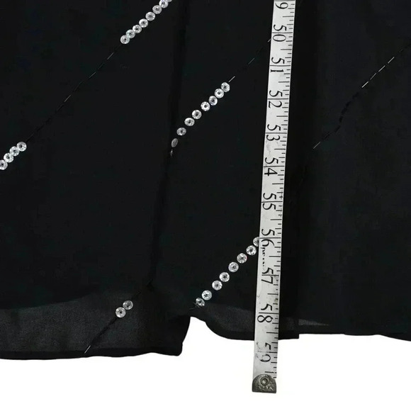 NWT Scala Sequin Black Maxi  Dress Formal Sleeveless Size 5/6 - Picture 10 of 11